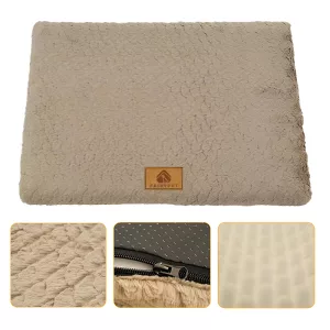 washable dog bed, plush dog bed, dog bed with removable cover