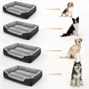 dog bed, washable dog bed, dog mattress, plush dog bed, warming dog bed, rectangle dog bed