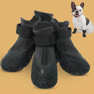 dog shoes, dog snow boots, dog paw protection, dog winter shoes