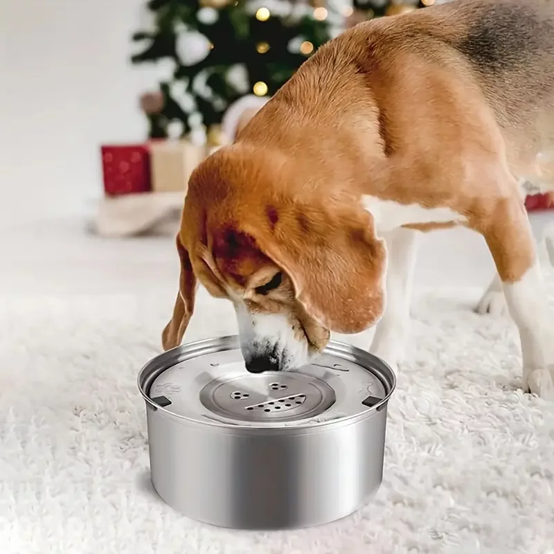 dog bowl, stainless steel dog bowl, dog water dispenser, no spill dog bowl