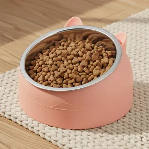 raised cat bowl, non slip cat bowl, elevated cat bowl, cat bowl stand, raised cat feeder