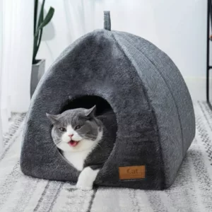 cat house, pet igloo bed, warm pet house, pet nest, enclosed cat bed, insulated cat house, cat igloo bed, cat hut