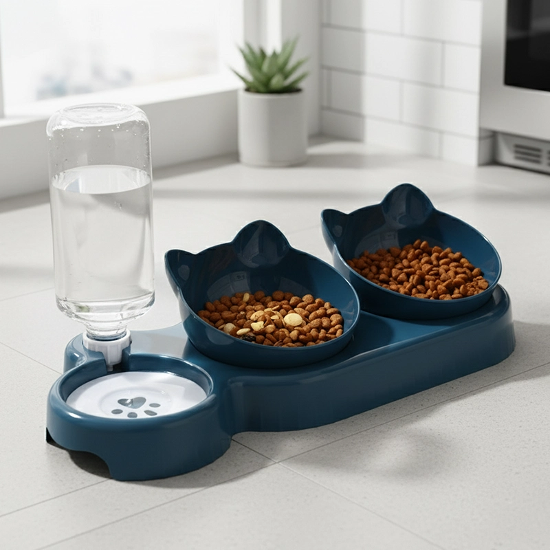 3 in 1 bowls, water dispenser for cats, elevated cat bowls, raised cat food bowls, cat food bowl stand, elevated cat feeding station
