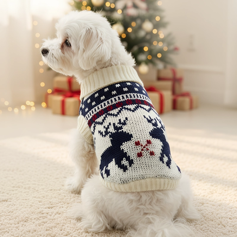 dog sweater, dog knitted sweater, dog christmas sweater, warm dog sweater, dog christmas jumper